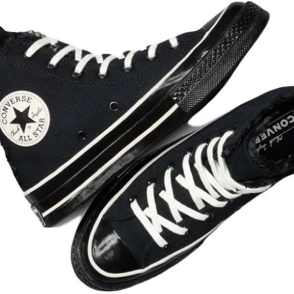 Converse Black Canvas High-Tops - Picture 2 of 7